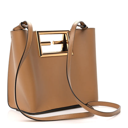 Fendi Vitello King Small Fendi Way Tote Miele Scuro 3 of 12