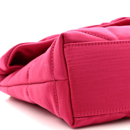 Saint Laurent Satin Quilted Toy Loulou Puffer Monogram Chain Satchel Guava Pink 9 of 11