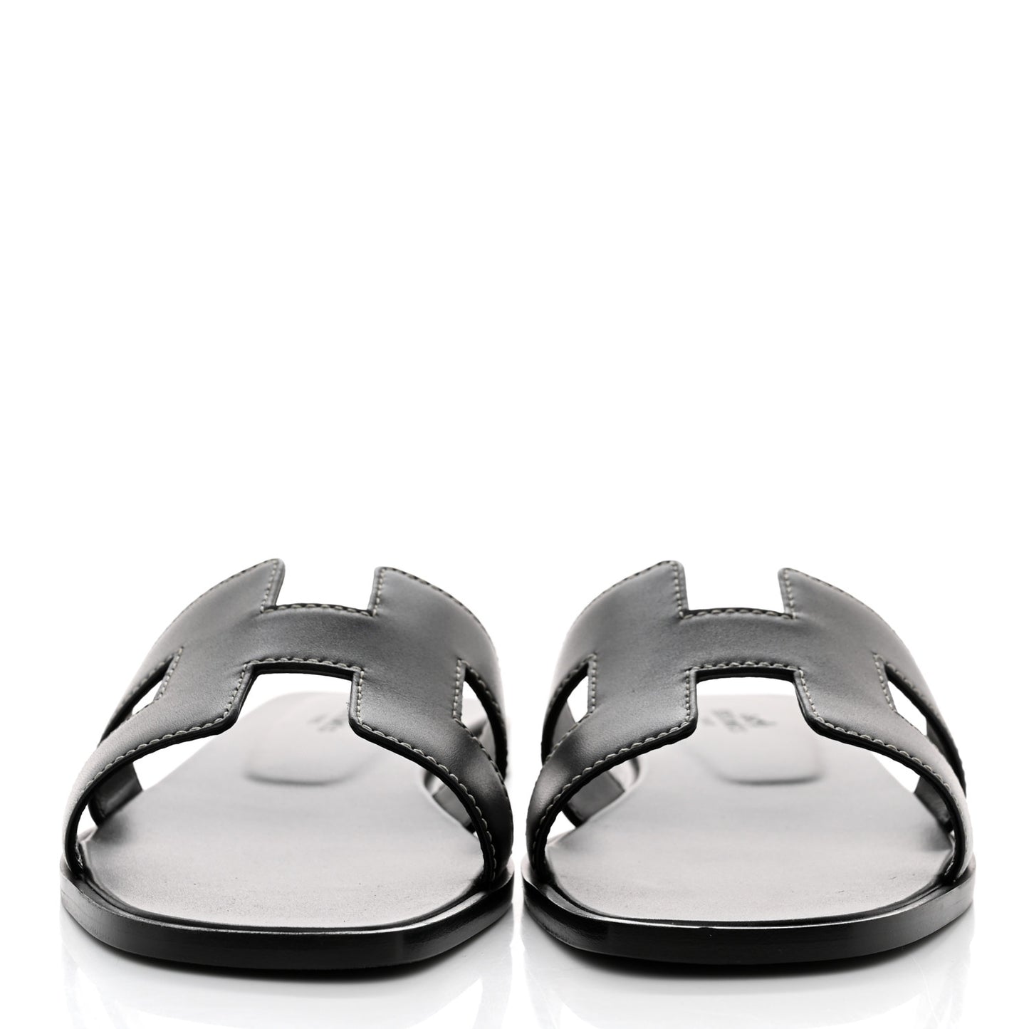 Box Calfskin Oran Sandals 37.5 Black