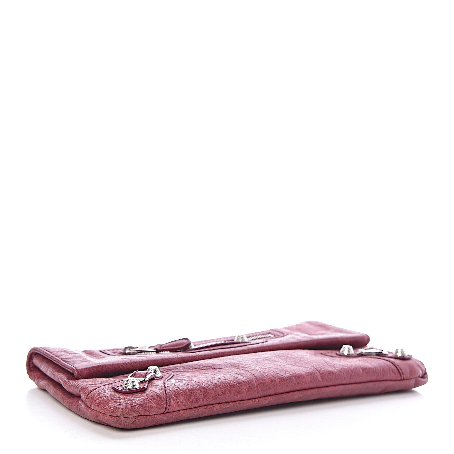 Balenciaga Agneau Giant 12 Silver Hardware Envelope Clutch Cassis 4 of 7