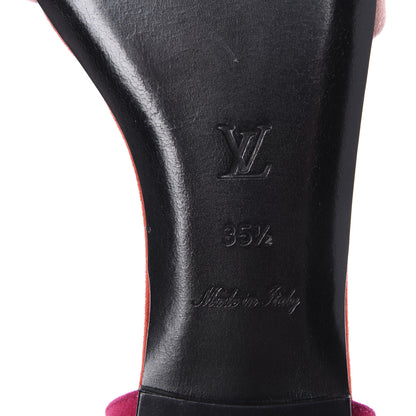 Louis Vuitton Suede Rita Flat Sandals 35.5 Rose Clair 10 of 11