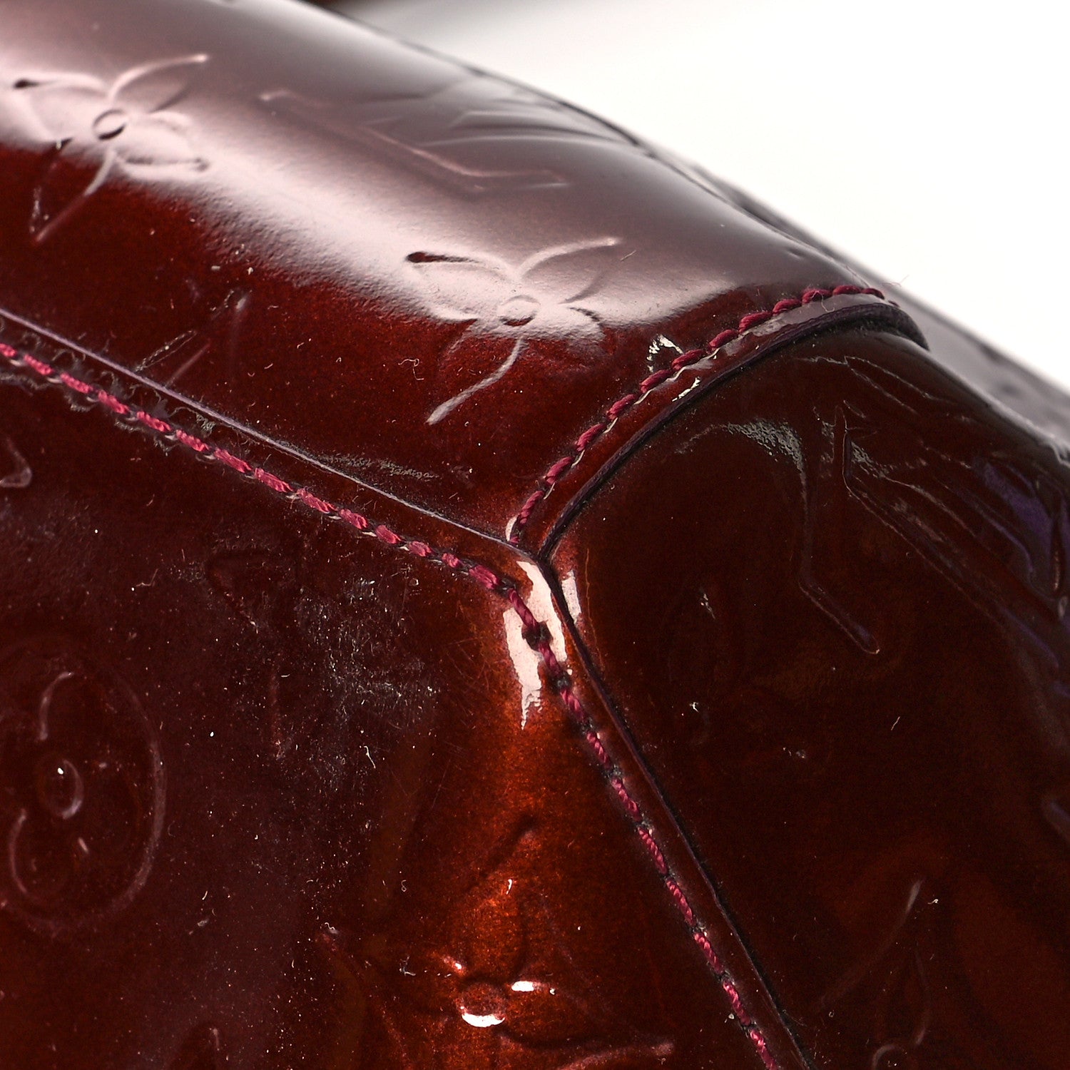 Louis Vuitton Vernis Sherwood GM Rouge Fauviste 9 of 11