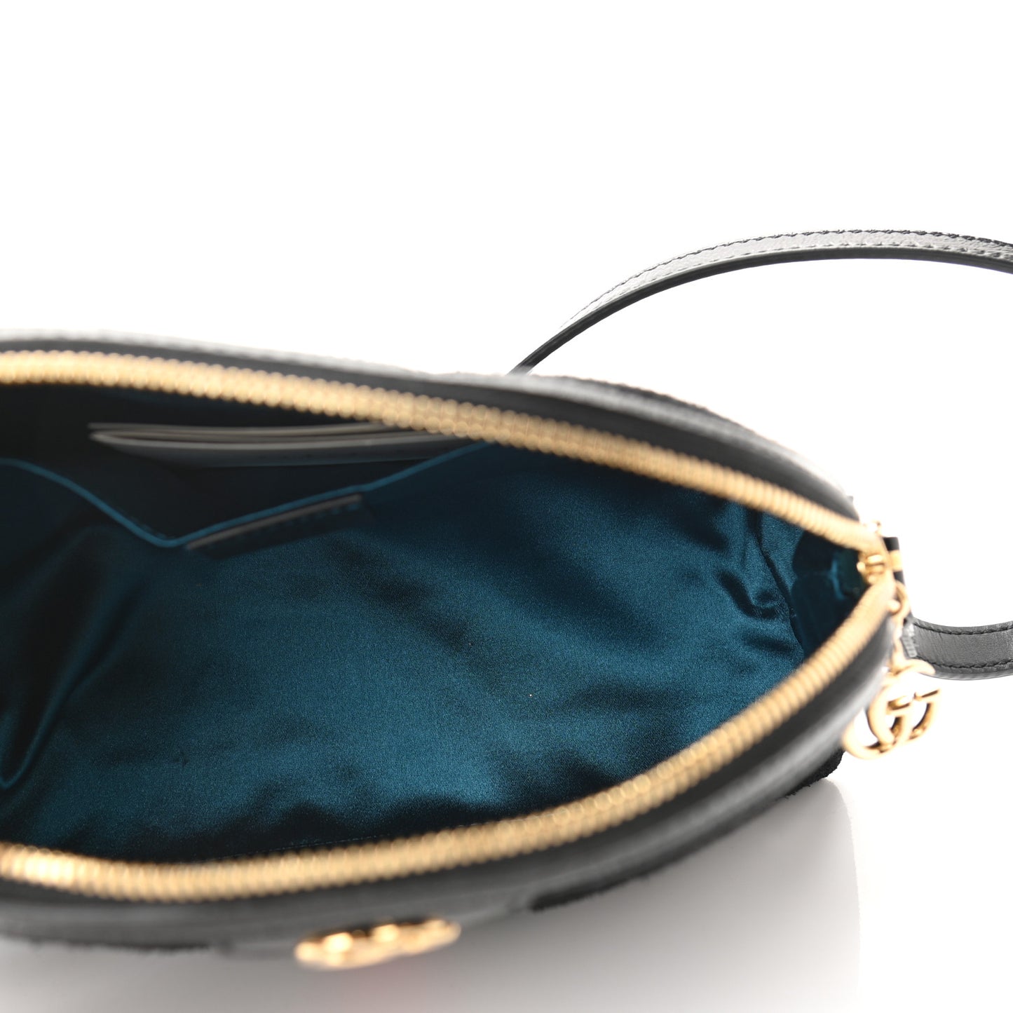 Suede Patent Web GG Small Ophidia Dome Shoulder Bag Black