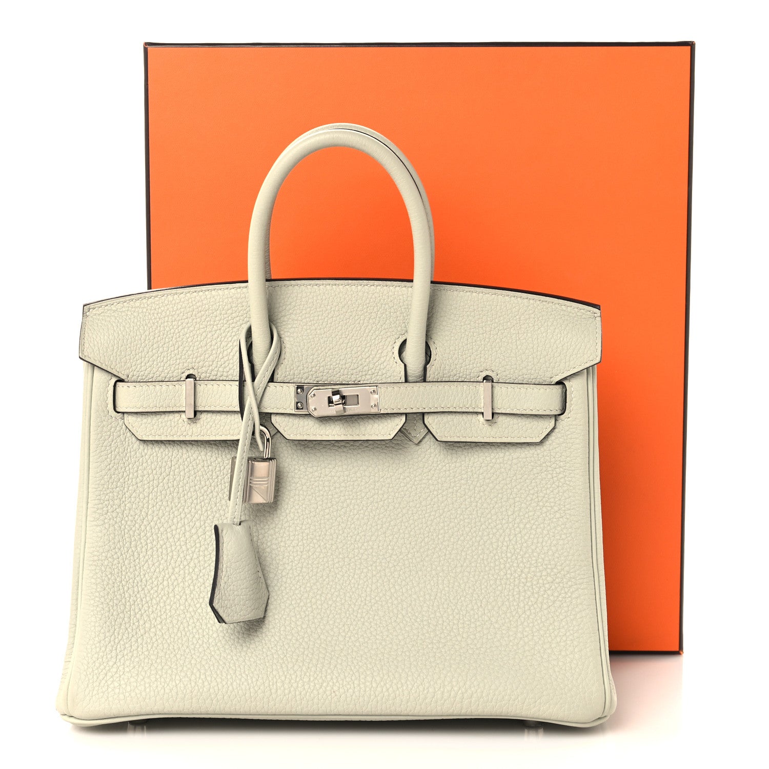 Hermes Togo Birkin 25 Gris Neve 12 of 12