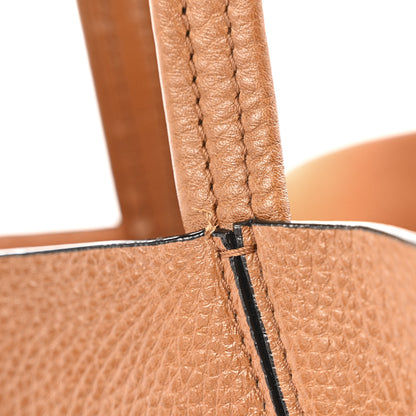 Chloe Grained Calfskin Large Spin Tote Clay Brown 13 of 15