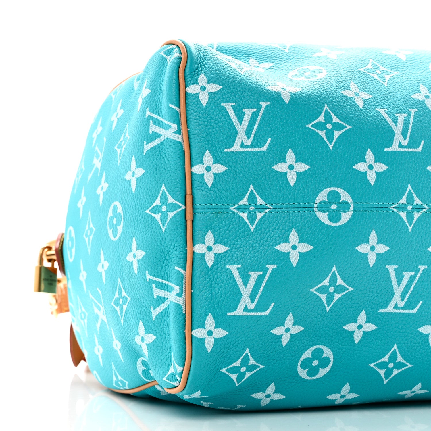 Louis Vuitton Calfskin Monogram Speedy P9 Bandouliere 40 Turquoise 10 of 11