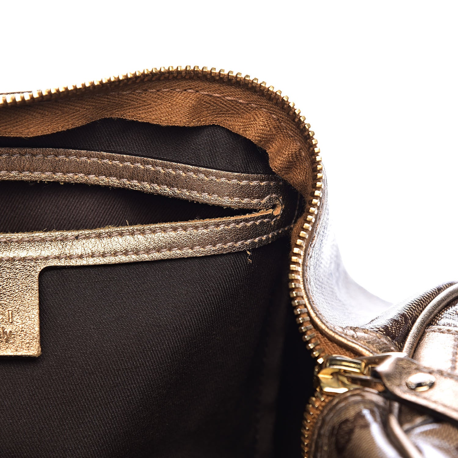 Gucci Crystal Monogram Medium Joy Boston Gold 8 of 15