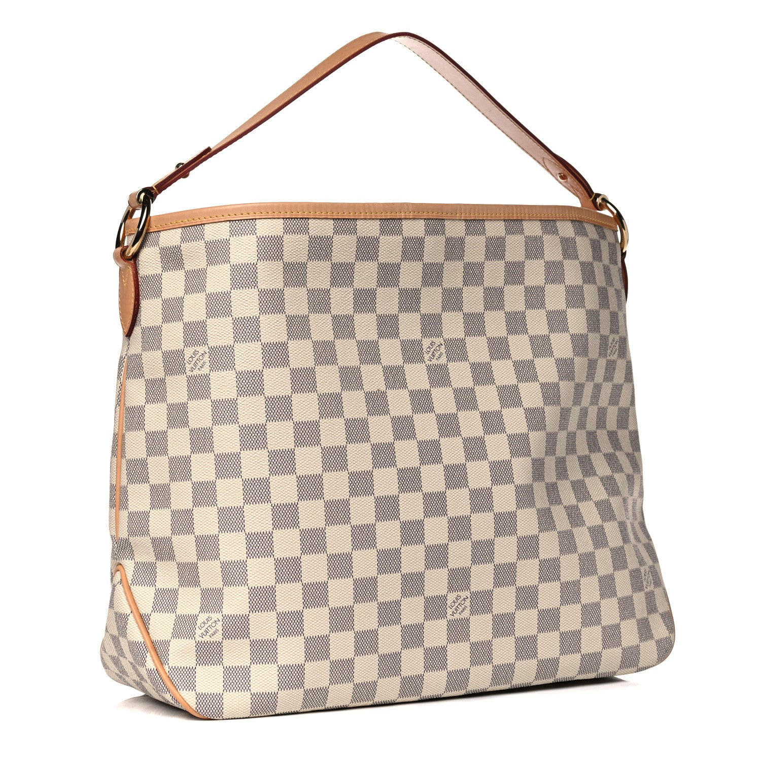 Louis Vuitton Damier Azur Delightful MM Rose Ballerine 3 of 12