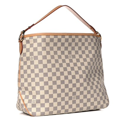 Louis Vuitton Damier Azur Delightful MM Rose Ballerine 3 of 12