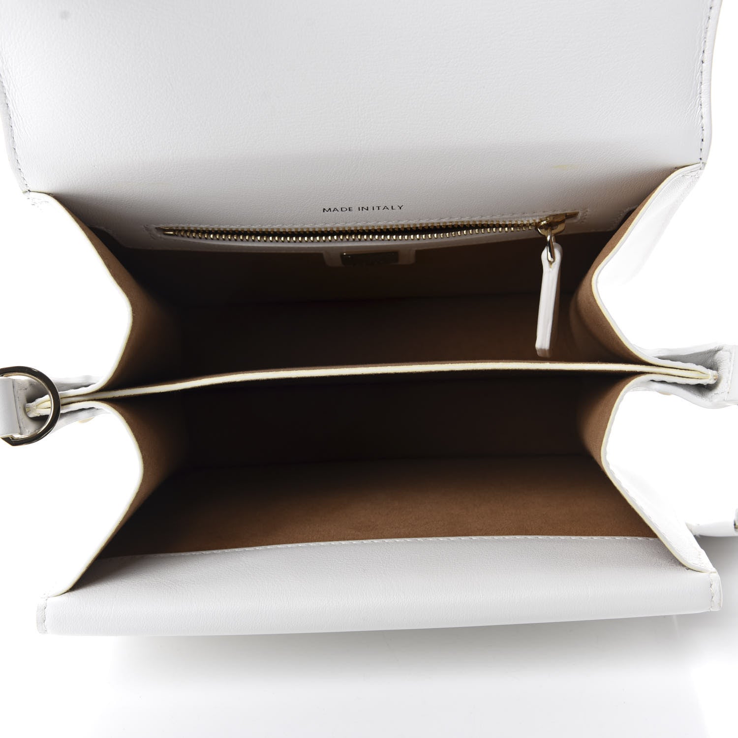 MCM Visetos Calfskin Small Patricia Crossbody Bag Cognac Black White 5 of 10