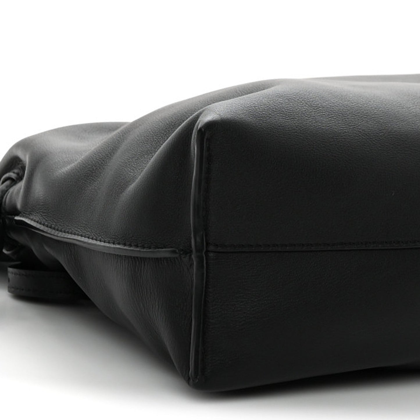 Nappa Medium Flamenco Knot Bag Black