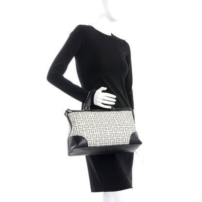 Givenchy Canvas Leather Trim Large Tote Bag Black 2 of 7