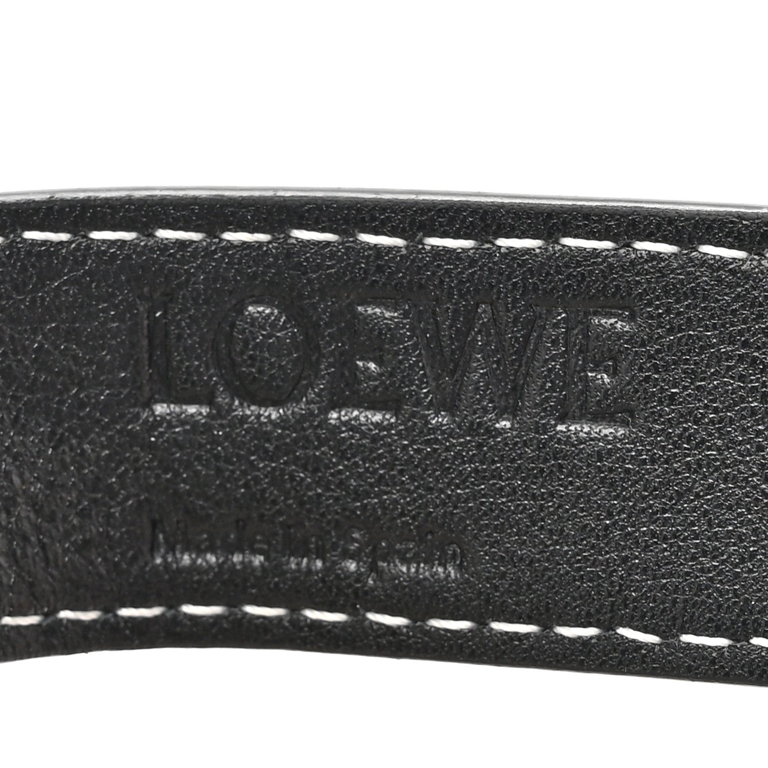 Loewe Raffia Calfskin Woven Basket Tote Bag Natural Black 6 of 13