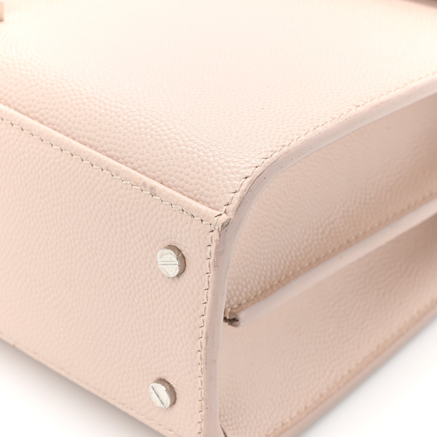 Saint Laurent Grain de Poudre Mini Classic Monogram Cassandra Top Handle Marble Pink 11 of 14