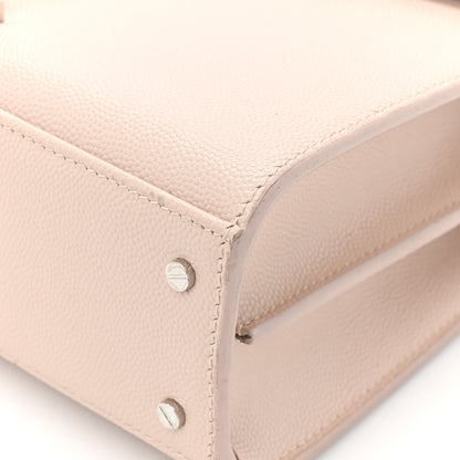 Saint Laurent Grain de Poudre Mini Classic Monogram Cassandra Top Handle Marble Pink 11 of 14