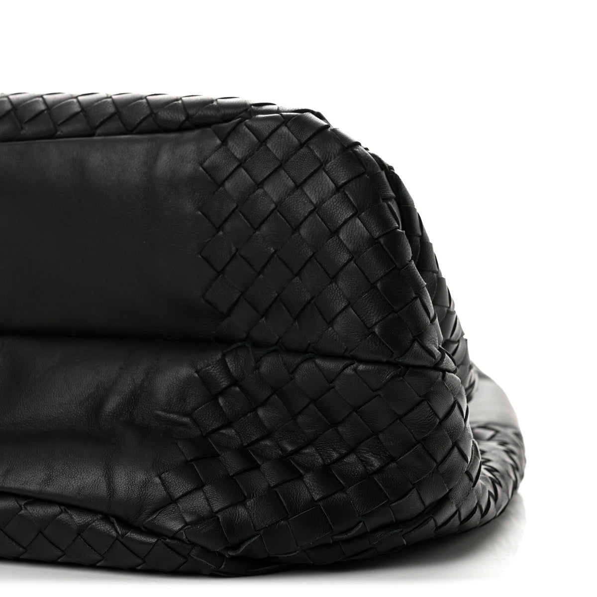 Bottega Veneta Nappa Intrecciato Medium Campana Shoulder Bag Black 11 of 14
