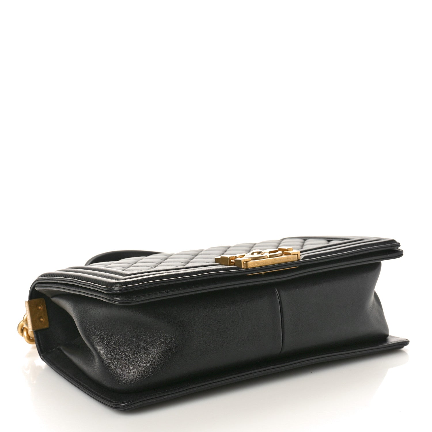 Chanel Lambskin Quilted Medium Boy Flap Black 4 of 12