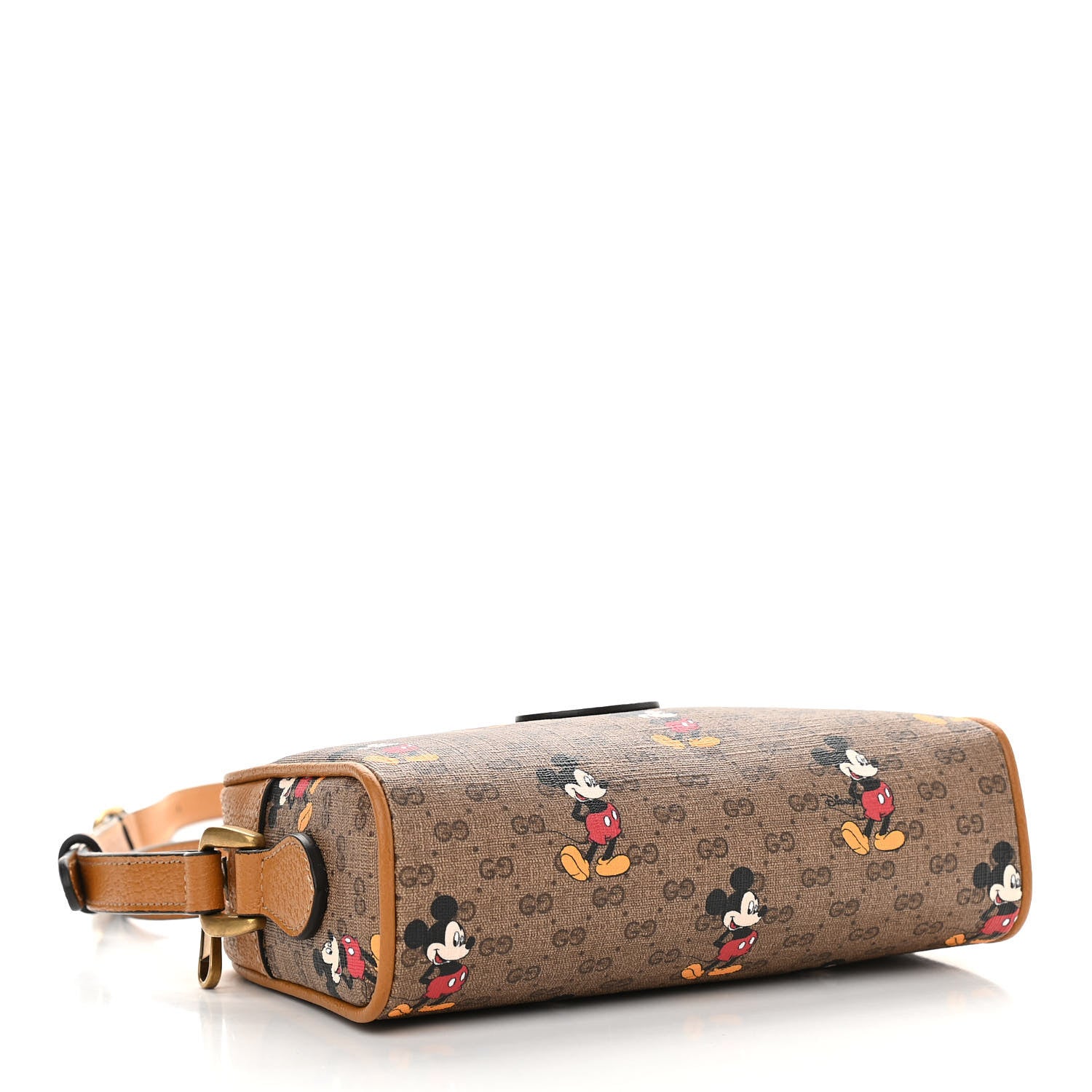 Gucci X DISNEY Mini Vintage GG Supreme Monogram Mickey Mouse Shoulder Bag Beige Vintage Sun Oil 4 of 11