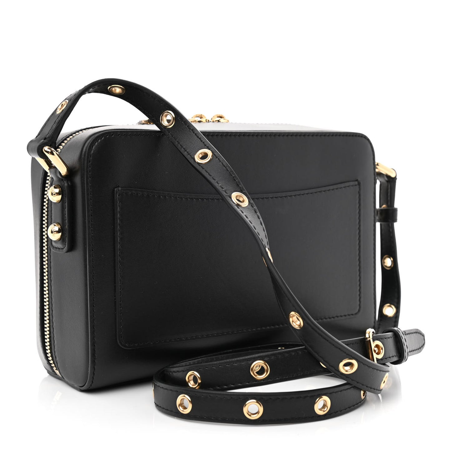 Calfskin 3.5 Camera Crossbody Bag Black