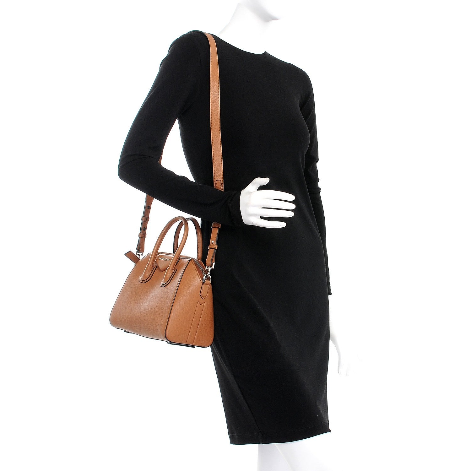 Givenchy Sugar Goatskin Mini Antigona Caramel 2 of 8