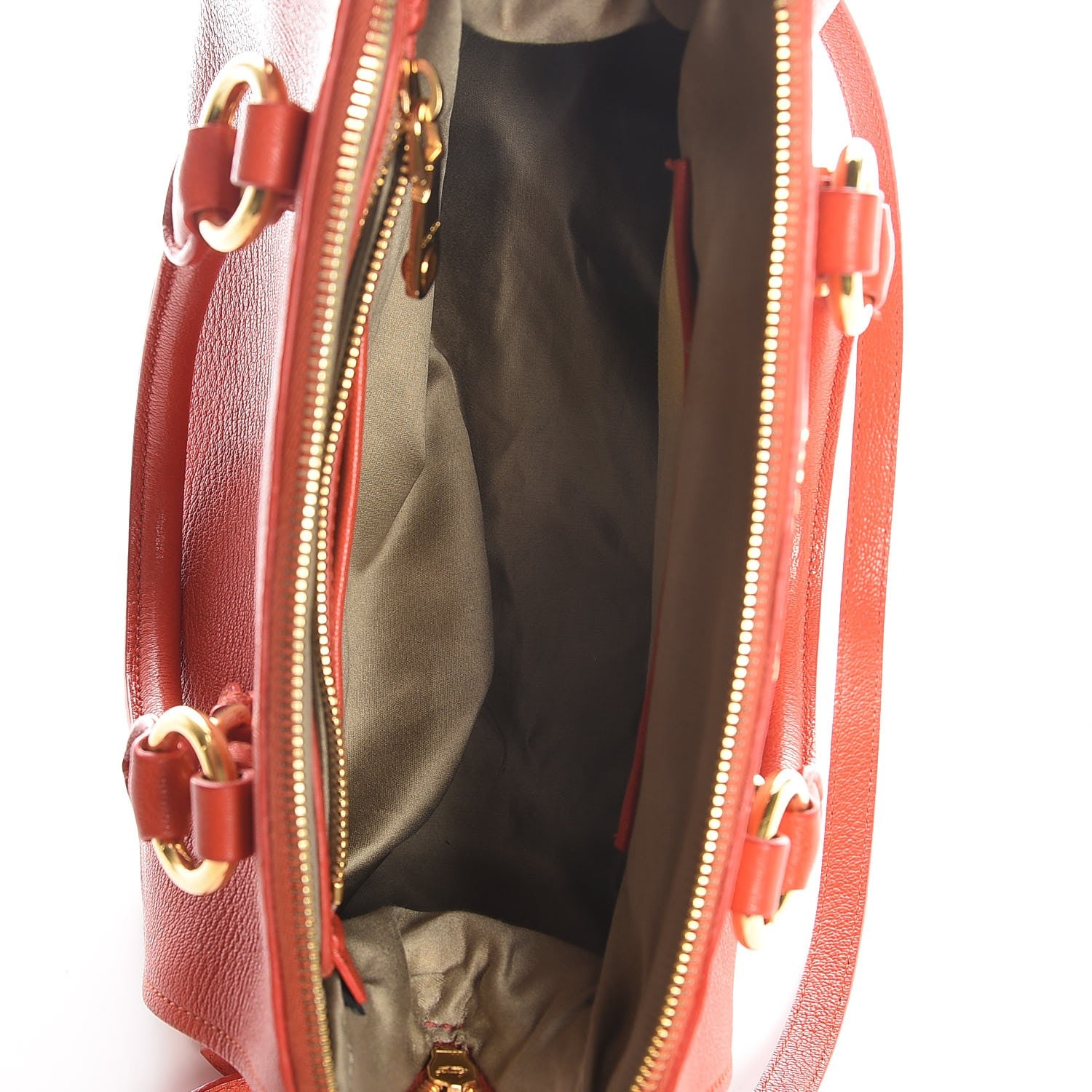 Miu Miu Goatskin Madras Bauletto Orange 6 of 9
