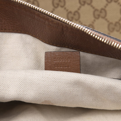 Gucci Monogram Cellarius Calfskin Medium Bella Hobo Beige Ebony Cuir 7 of 15