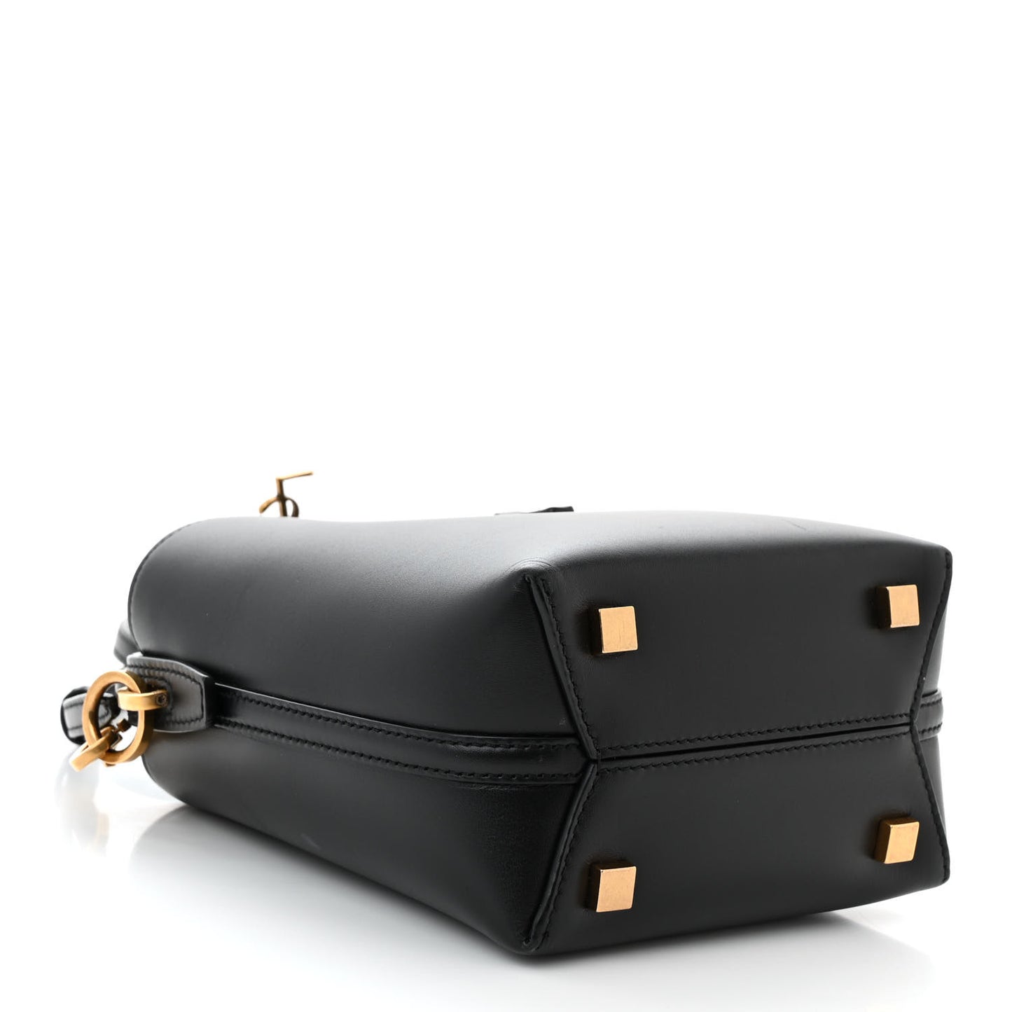 Shiny Calfskin Le 37 Mini Bucket Bag Black