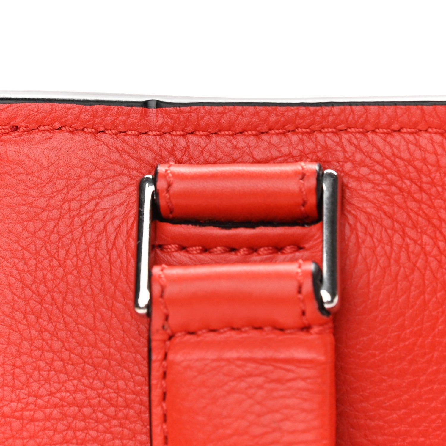 Celine Grained Calfskin Medium Edge Shoulder Bag Vermillion 12 of 12