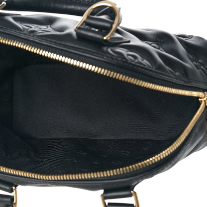 Louis Vuitton Calfskin Bubblegram Alma BB Black 5 of 8