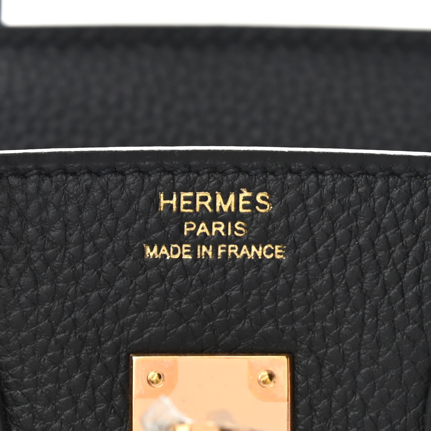 Hermes Togo Birkin 25 Black 6 of 11