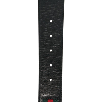 Gucci Calfskin Web Interlocking G Belt 90 36 Black 5 of 6
