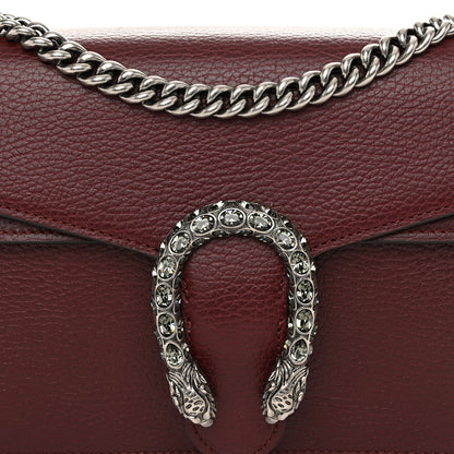 Gucci Dollar Calfskin Crystal Small Dionysus Shoulder Bag Vintage Bordeaux 8 of 14