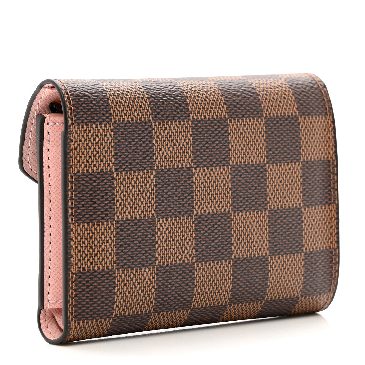 Louis Vuitton Damier Ebene Victorine Wallet Rose Ballerine 3 of 7