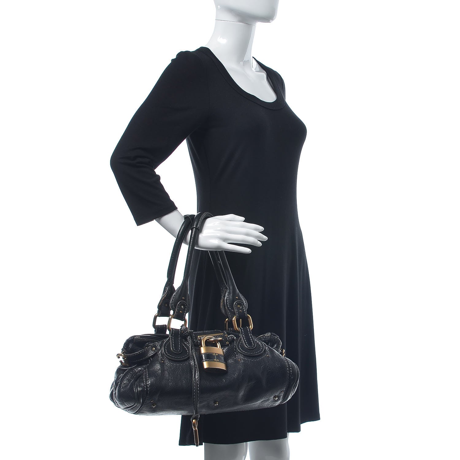 Chloe Calfskin Medium Paddington Satchel Black 2 of 18