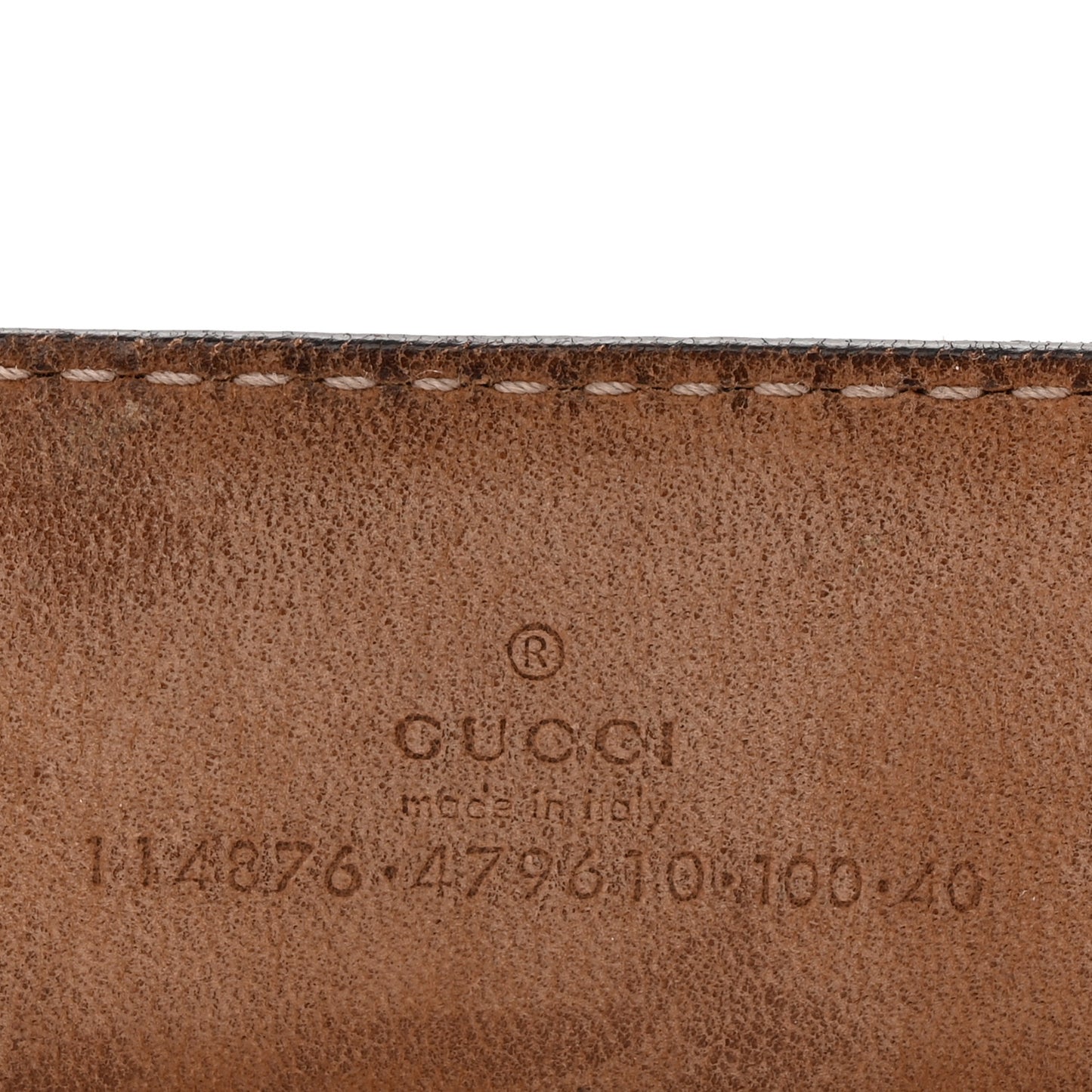 Guccissima Signature Interlocking G Belt 100 40 Hibiscus Red