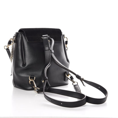 Chloe Suede Calfskin Small Faye Backpack Black 3 of 8