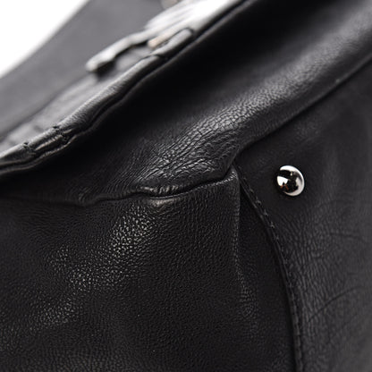 Chanel Calfskin Diamond Stitch Accordion Flap Black 10 of 14