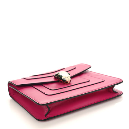 Bulgari Calfskin Small Serpenti Forever Snake Strap Crossbody Bag Pink 5 of 9