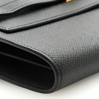 Hermes Epsom Kelly Wallet To Go Black 7 of 8