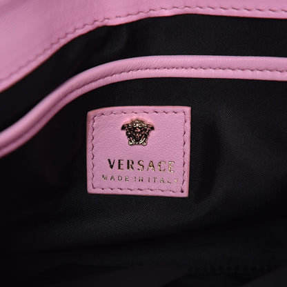 Versace Suede Crystal Palazzo Sultan Evening Bag Pink 5 of 6