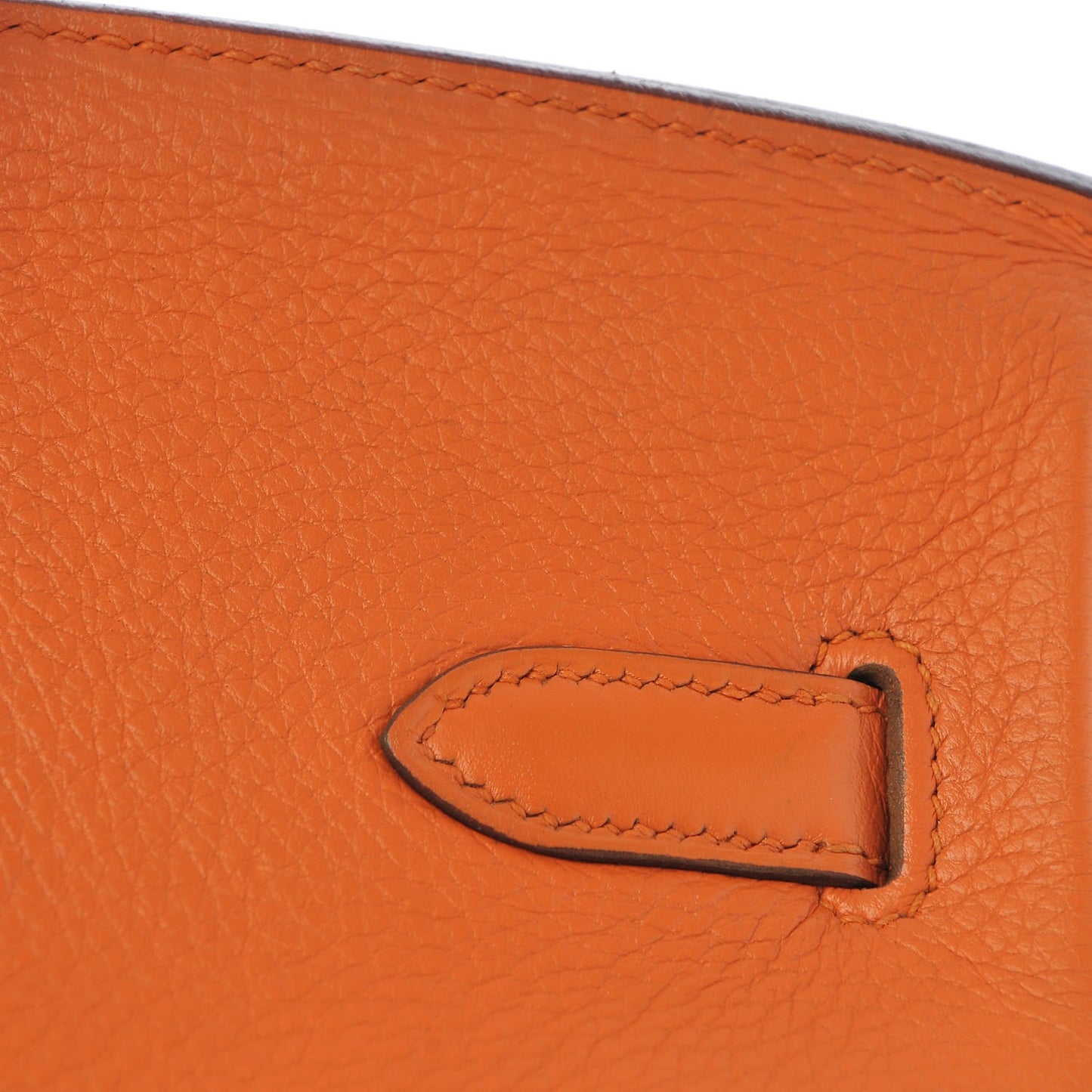 Taurillon Clemence Birkin 35 Orange