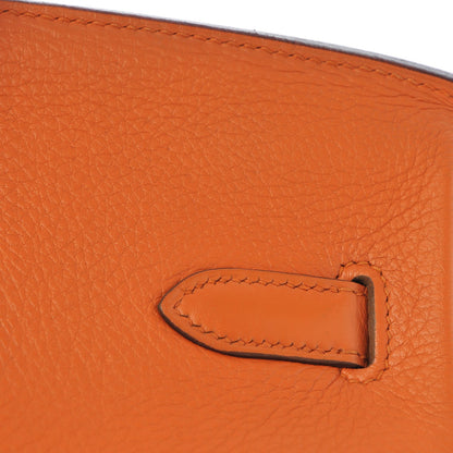 Hermes Taurillon Clemence Birkin 35 Orange 32 of 33