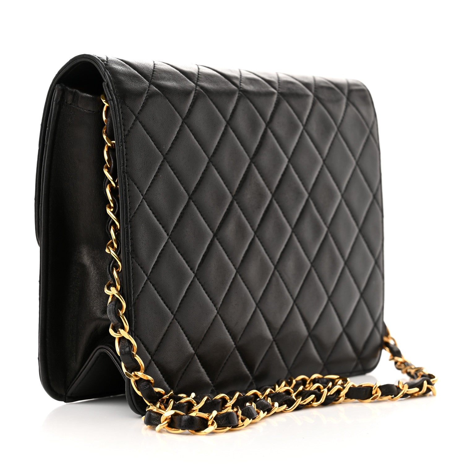 Chanel Lambskin Quilted Small Single Flap Bag Black 3 of 12