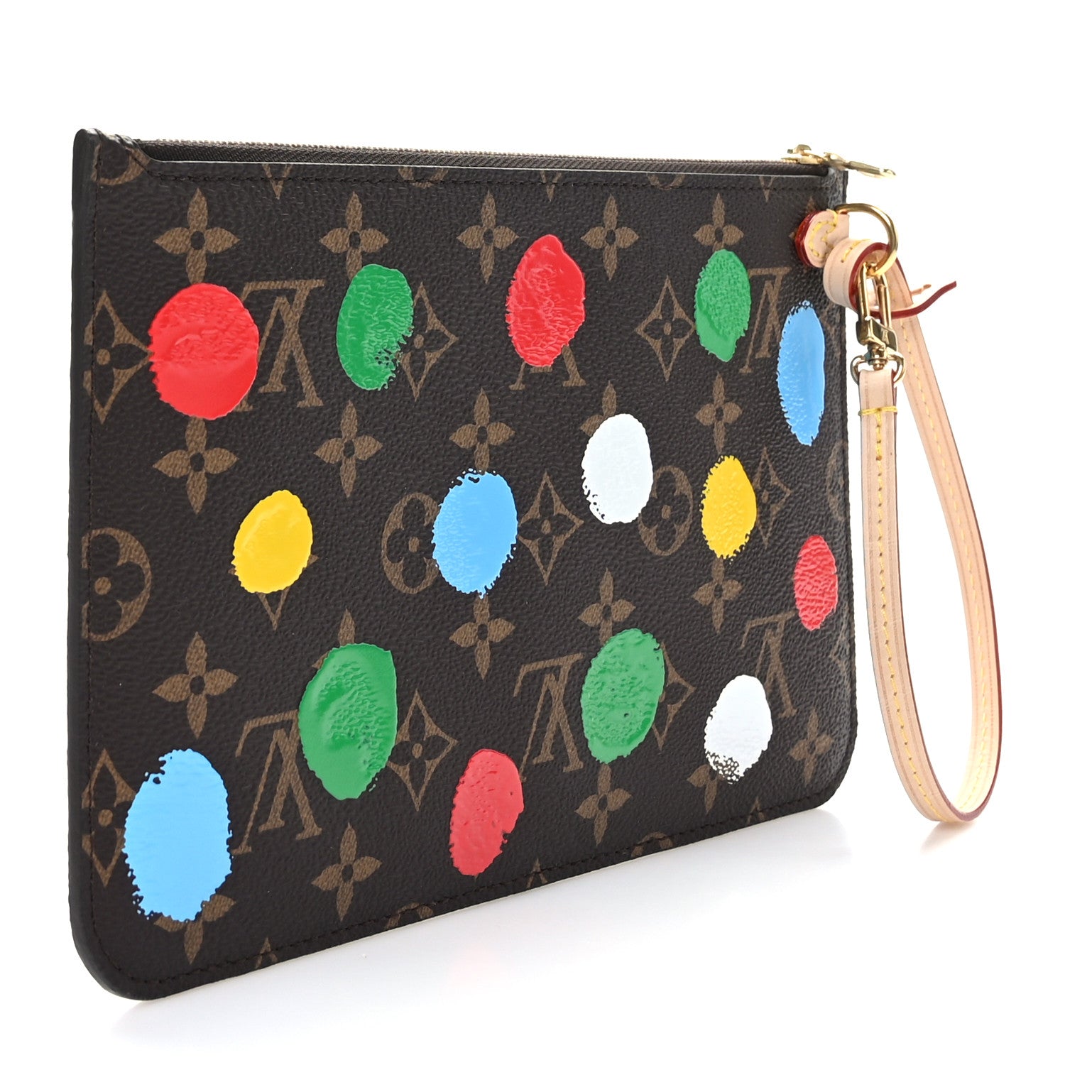 Louis Vuitton x YK Monogram Painted Dots Neverfull MM Pochette 3 of 7