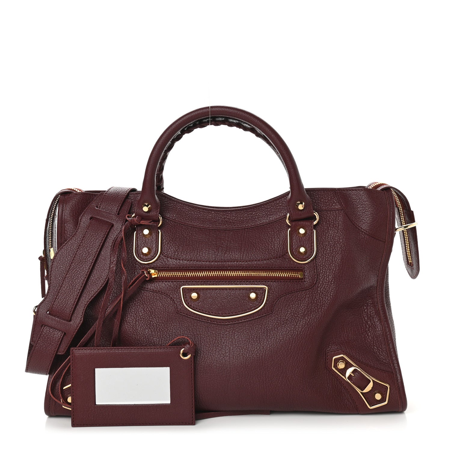 Balenciaga Chevre Gold Metallic Edge Hardware City Cassis 1 of 9