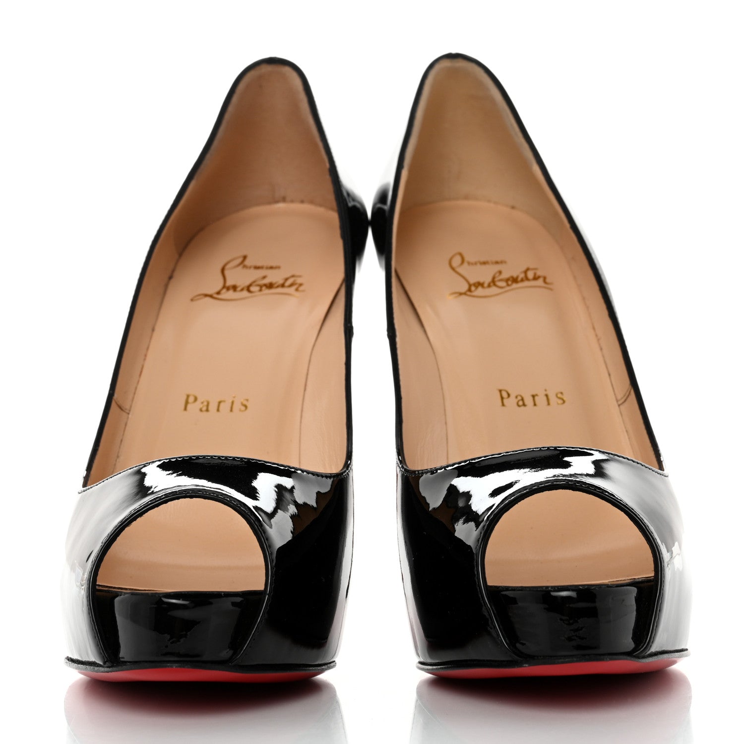 Christian Louboutin Patent New Very Prive Pumps 37.5 Black 2 of 8