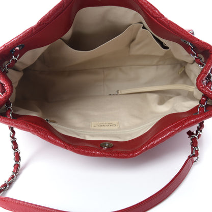 Chanel Caviar Quilted Timeless CC Soft Tote Red 5 of 11