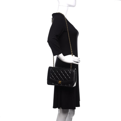 Chanel Lambskin Quilted Medium Single Flap Black 2 of 10