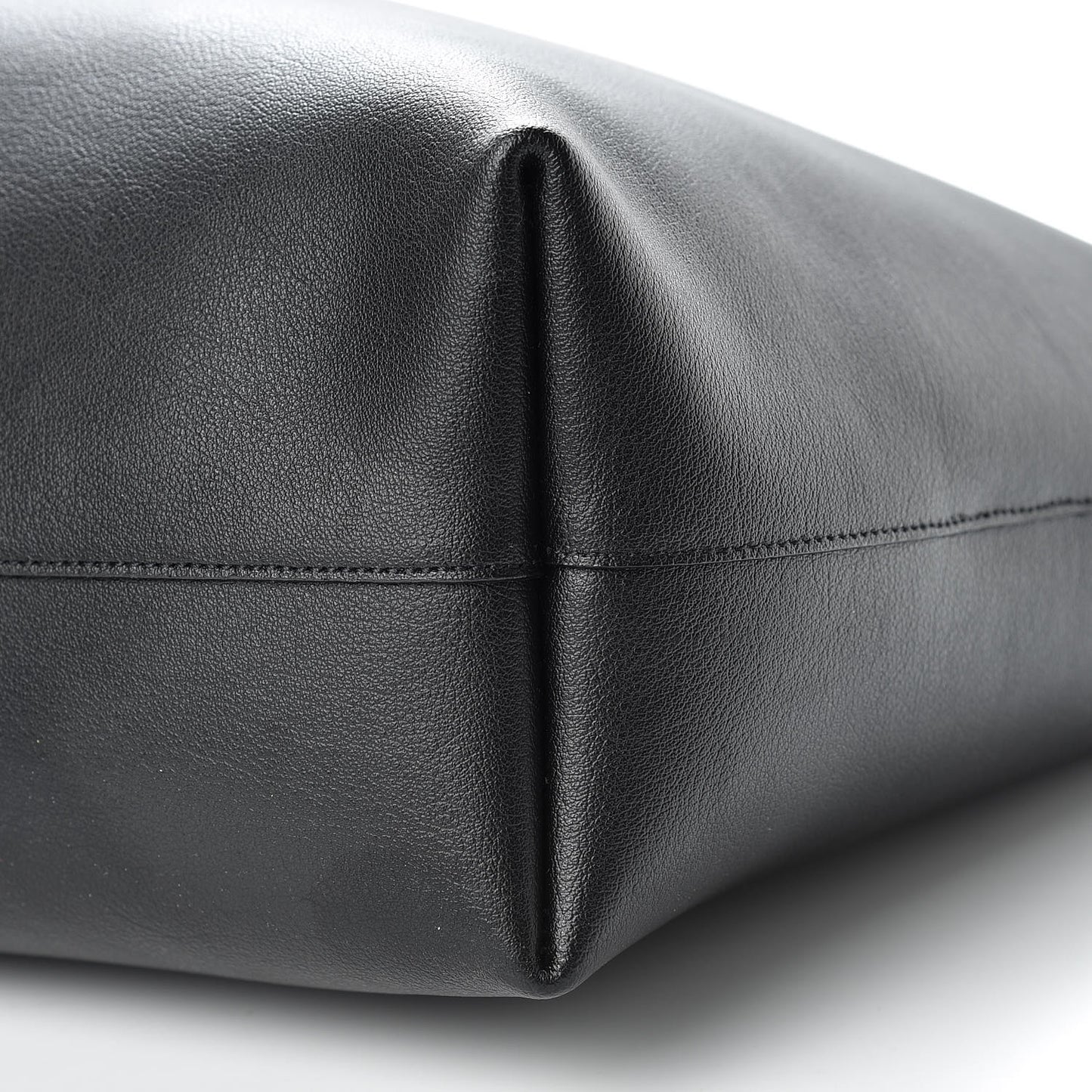 Calfskin Large Shopping Tote Black