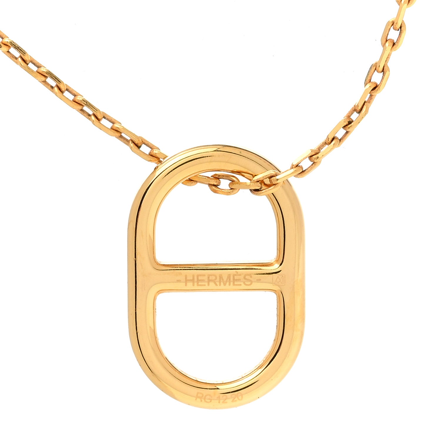 Hermes Swift O'Maillon Pendant Necklace Black 4 of 6